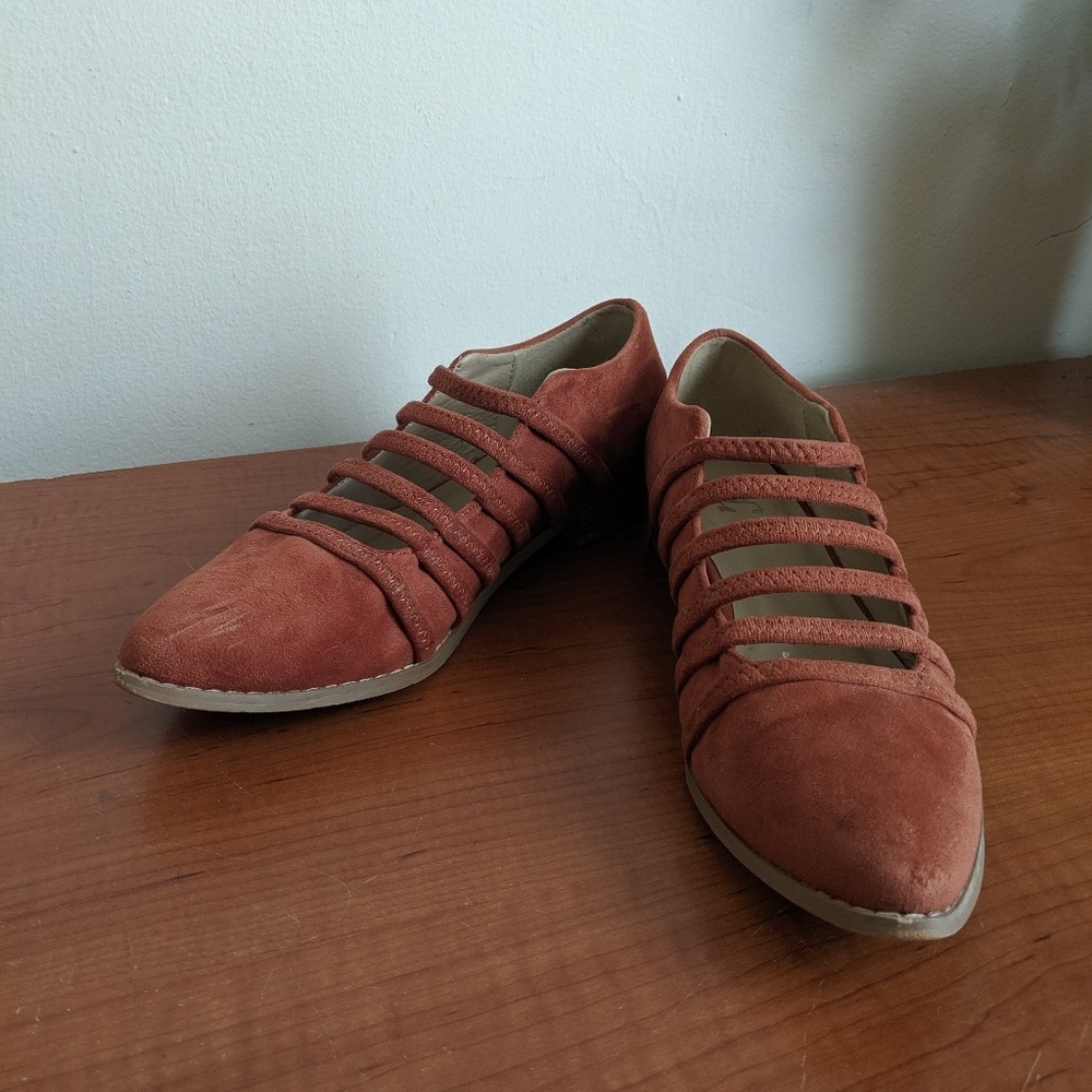 Orange flats